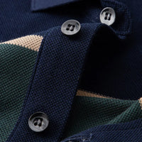 Zeimal POLO New Spot Wholesale Striped Color Patchwork Business Summer Men's Short-sleeved Golf POLO Shirts for Men