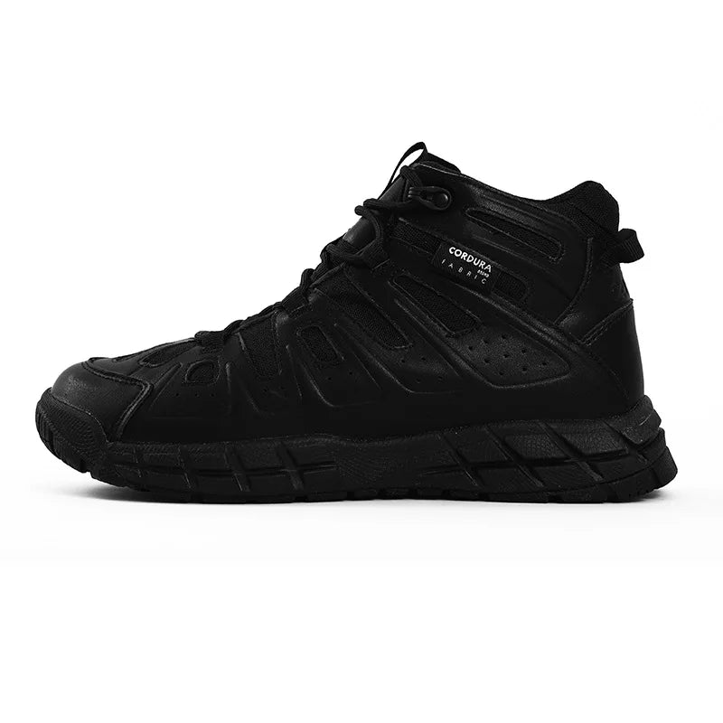 Men's Tactical Boots Waterproof Combat Climbing Hiking Winter Outdoor Shoes with Round Toe for Winter Sports