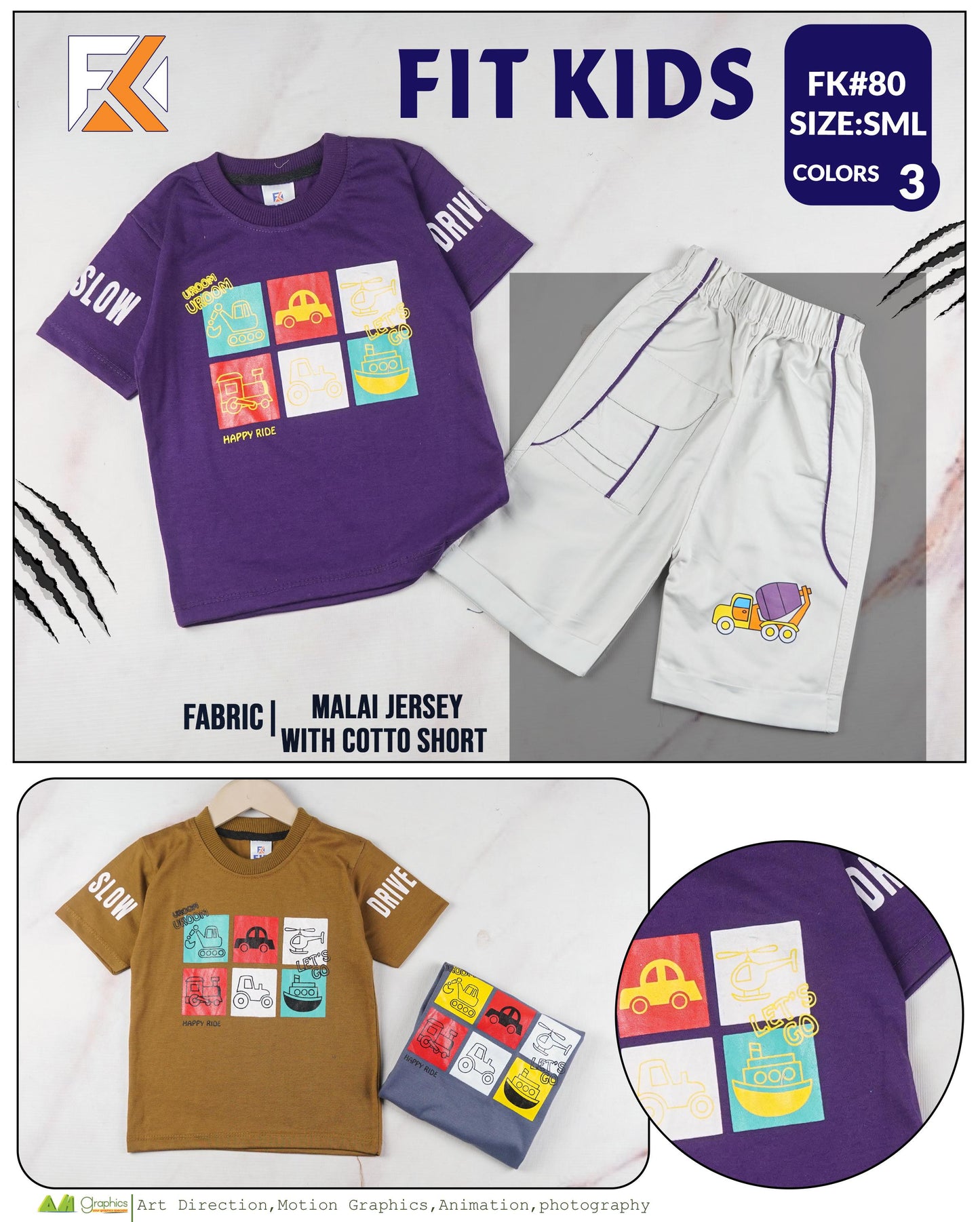 Baby Boy's Girl's T-shirts & Shorts