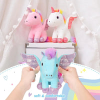 Plush Unicorn Stuffed Animal Cute Plush Toy Gift for Girls Soft Pillow Birthday Present Unicorn Stuff for Baby Toddler Kids