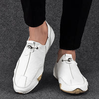 2023 Mens Sneakers Casual Slip On Loafers Outdoor Light Flats Autumn Leather Shoes Comfortable Mens Sneaker Lychee elegant shoes