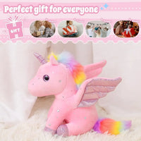 Plush Unicorn Stuffed Animal Cute Plush Toy Gift for Girls Soft Pillow Birthday Present Unicorn Stuff for Baby Toddler Kids