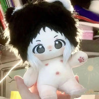 Stuffed Anime Bungo Stray Dogs Ryuunosuke Akutagawa Cotton Dolls Cute 20cm Dress-up Puppet Collectibles Plush Gift Toys for Fans