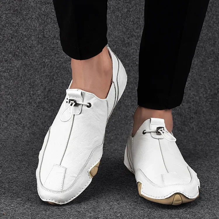 2023 Mens Sneakers Casual Slip On Loafers Outdoor Light Flats Autumn Leather Shoes Comfortable Mens Sneaker Lychee elegant shoes