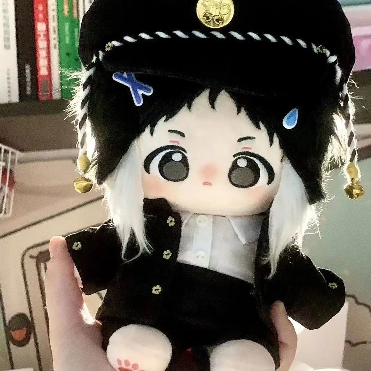 Stuffed Anime Bungo Stray Dogs Ryuunosuke Akutagawa Cotton Dolls Cute 20cm Dress-up Puppet Collectibles Plush Gift Toys for Fans