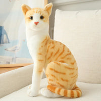 20/25CM Cute Simulation Cats Plush Toys Stuffed Animal Siamese Cat Doll for Children Kids Real life Toy Home Decor Birthday Gift