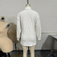 Women's Elegant Turtleneck Sweater, Solid Color Long Sleeve Knit Top With Slit Hem For Spring Fall Wear